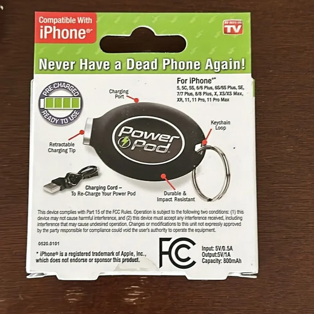 As Seen on TV | Power Pod Keychain Quantity 3 NIB
